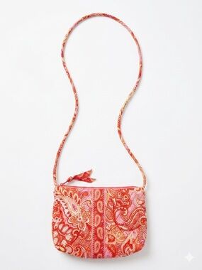 Vera Bradley Quilted Crossbody Bag in Sherbet Paisley